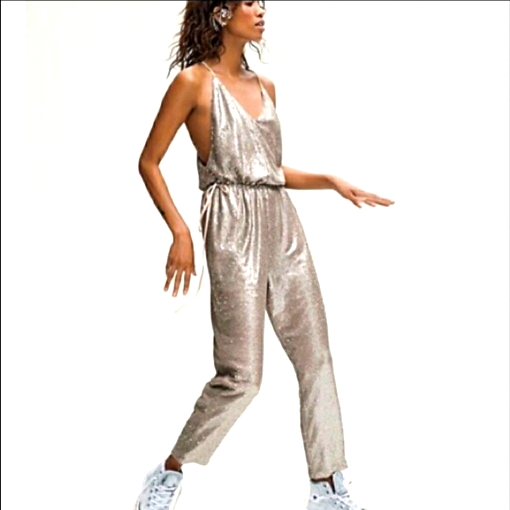 Free People Sequin jumpsuit